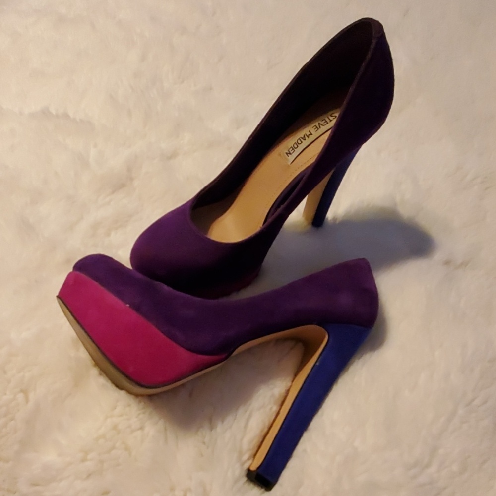 Steve Madden Suede Leather Platform Heels